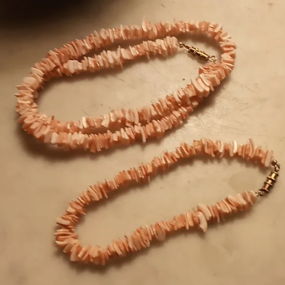 Jewelry Puka Shell Necklace And Bracelet Set Poshmark